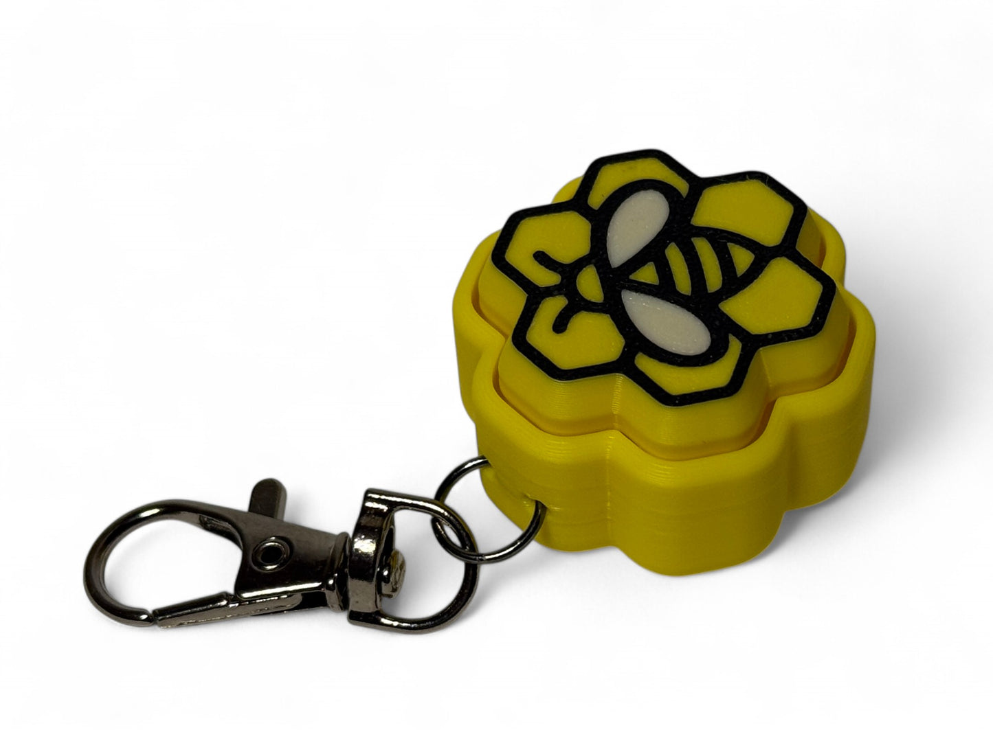 Bee Themed Clicker - Sensory Keychains and Desktop Fidgets